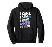 Vine Vi Tenía Ansiedad Así que me fui Funny sarcástico Sudadera con Capucha
