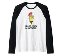 Vine y vi anoté - Divertido maestro Julio César Camiseta Manga Raglan