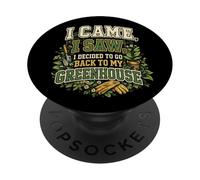 Vine y Vi Decidí Volver a mi Patio Trasero de Invernadero PopSockets PopGrip Adhesivo