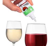 VineLabs Gotas de vino para eliminar sulfito, 2 unidades, purificador sin olor e insípido para vinos tinto y blanco, reductor natural del dolor de cabeza, fabricado en los Estados Unidos