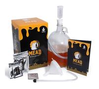 VineLabs Kit de fabricación de miel con levadura y accesorios de preparación casera de iniciación, reutilizable, proceso de preparación paso a paso, 1 galón, fabricado en los Estados Unidos