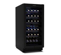 Vinesse 38cm 32 Botellas Vinoteca Integrable 2 Zonas Negro