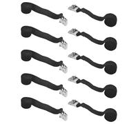VINEST 10 Piezas Cinchas de Amarre Pequeñas 1m, Eslingas de Amarre Ajustables Resistente a 250kg, Correa de Amarre de Zinc Aleación, Cincha Eslinga con Clip Hebilla, para Sujetar Mercancías