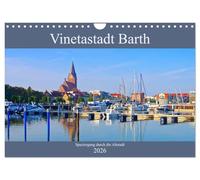 Vinetastadt Barth - Spaziergang durch die historische Stadt (Wandkalender 2026 DIN A4 quer), CALVENDO Monatskalender: Barth - Das Tor zur Ostsee