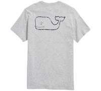 Vineyard Vines Short-Sleeve Vintage Whale Pocket tee Camiseta, Gris, S para Hombre