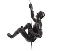 VINGAA Escultura de Pared de Hombre Escalador, Decoración para el Hogar y la Oficina, Figuras para Colgar Mostrando el