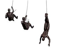 VINGAA Escultura Trepadora, Arte Decorativo Moderno Para Pared, Figuras de Hombres Escaladores, Arte de Resina, Decoración Masculina