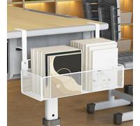 VINGAA Organizador de archivos colgante, abrazadera en el cajón del escritorio, almacenamiento lateral del escritorio, organizador de documentos debajo de la mesa, organizador de documentos de