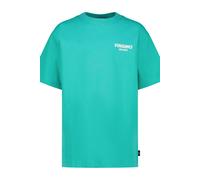 Vingino Boys T-shirt Basic Boxy T-shirt Fearless Turquoise Talla: 12 | Camisetas Outlet | Unisex | Cian