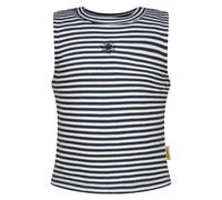 Vingino Girls Basic-crop Rib Top Stripe Top Dark Blue Talla: 12 | Outlet | Unisex | Azul