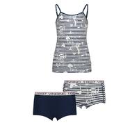 Vingino Girls G-so26-5 Stripe Singlet Set Underwear Set Dark Blue Talla: L | Ropa Interior Outlet | Unisex | Azul