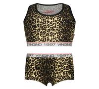 Vingino Girls G-so26-7 Animal Top Set Underwear Set Multicolor Brown Talla: XXS | Ropa Interior Outlet | kids | Marrón