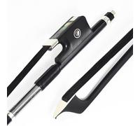 VingoBow Arco de violonchelo de fibra de carbono NEGRO natural Mongolia Crin de caballo Tono profundo y potente Diseño agradable 4/4 Tamaño Color negro Arte No.100CB