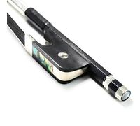 vingobow nuevo tamaño completo francés de fibra de carbono arco de contrabajo con crin de caballo natural negro Mongolia. Arte nº 100bfb