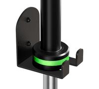 VINHOLD Percha de barra resistente, estante vertical de pared para el hogar, garaje y gimnasios comerciales, soporte de barra olímpica, soporte de barra de accesorios de gimnasio que ahorra espacio