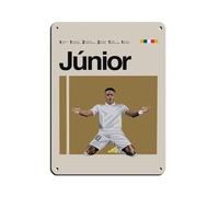 Vinicius Junior (3) Cartel de metal vintage para pub, club, cafetería, bar, decoración de pared para el hogar, póster retro de 30 x 40 cm