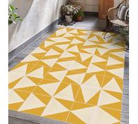 VINILIKO Design | Alfombra Vinílica Atlanta Mostaza 100x160 cm - Interior y Exterior, Antideslizante, Impermeable, Lavable - Varios Tamaños - Vinilo Salón,Terraza