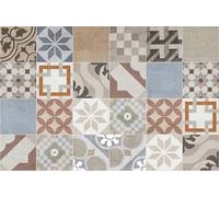 VINILIKO Design | Alfombra Vinílica Azulejos B 66x100 cm - Antideslizante, Impermeable, Lavable - Varios Tamaños - Estilo hidraúlico - Alfombra Vinilo Salón, Cocina