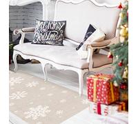 VINILIKO Design | Alfombra Vinílica Copos de Nieve 65x150 cm - Antideslizante, Impermeable, Lavable - Varios Tamaños - Alfombra Vinilo Salón, Cocina