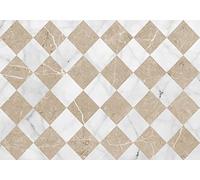 VINILIKO Design | Alfombra Vinílica Hidráulica - Gadir Sepia 140x200 cm - Interior y Exterior, Antideslizante, Impermeable, Lavable - Azulejos Baldosas - Alfombra Vinilo Salón, Terraza