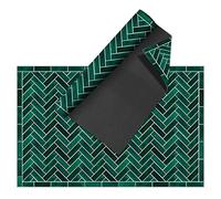 VINILIKO Design | Alfombra Vinílica Hidráulica - Zellige Verde 160x230 cm -Interior y Exterior, Antideslizante, Impermeable, Lavable -Alfombra Vinilo Salón, Terraza
