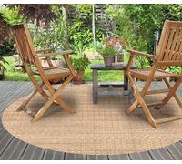 VINILIKO Design | Alfombra Vinílica Lisa Impresa - Alexandría [Diam] 150 cm - Interior y Exterior, Antideslizante, Impermeable, Lavable - Varios Tamaños - Alfombra Vinilo Salón, Terraza