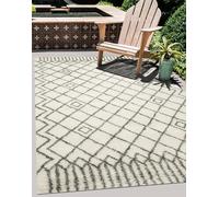 VINILIKO Design | Alfombra Vinílica Lisa Impresa - Asilah 140x200 cm - Interior y Exterior, Antideslizante, Impermeable, Lavable - Boho Vintage - Varios Tamaños - Alfombra Vinilo Salón, Terraza