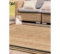 VINILIKO Design | Alfombra Vinílica Lisa Impresa - Carthago Negra 66x100 cm - Interior y Exterior, Antideslizante, Impermeable, Lavable - Varios Tamaños - Alfombra Vinilo Salón, Terraza