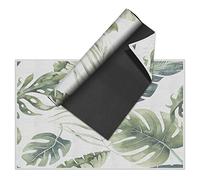 VINILIKO Design | Alfombra Vinílica Lisa Impresa - Hojas Verde 160x230 cm - Interior y Exterior, Antideslizante, Impermeable, Lavable - Varios Tamaños - Alfombra Vinilo Salón, Terraza