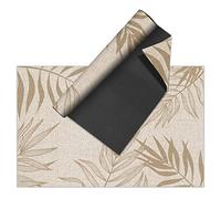 VINILIKO Design | Alfombra Vinílica Lisa Impresa - Nathifa Sepia 160x230 cm - Interior y Exterior, Antideslizante, Impermeable, Lavable - Varios Tamaños - Alfombra Vinilo Salón, Terraza