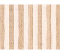 VINILIKO Design | Alfombra Vinílica Lisa Impresa Rayas Yute 100x133 cm - Interior y Exterior, Antideslizante, Impermeable, Lavable - Vinilo Salón, Terraza