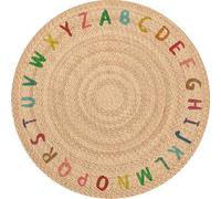 VINILIKO Design | Alfombra Vinílica Redonda ABC Colores [Diam] 100 cm - Antideslizante, Impermeable, Lavable - Varios Tamaños - Alfombra Vinilo Salón, Cocina