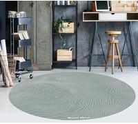VINILIKO Design | Alfombra Vinílica Redonda Mount Elbrus [Diam] 150 cm - Antideslizante, Impermeable, Lavable - Varios Tamaños - Alfombra Vinilo Salón, Cocina