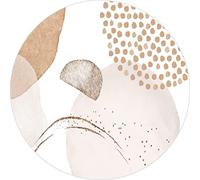 VINILIKO Design | Alfombra Vinílica Redonda Nikita [Diam] 100 cm - Antideslizante, Impermeable, Lavable - Varios Tamaños - Alfombra Vinilo Salón, Cocina