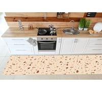 VINILIKO Design | Alfombra Vinílica Terrazzo Helena 66x250 cm - Antideslizante, Impermeable, Lavable - Varios Tamaños - Alfombra Vinilo Salón, Cocina