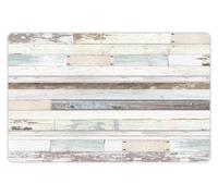 VINILIKO Design | Alfombrilla Impermeable Vinílica para comedero de Mascota, Tablas de Madera 48x75 cm - Alfombra Vinilo, Antideslizante, Resistente y Lavable