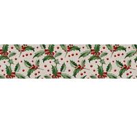 VINILIKO Design | Camino de Mesa de Vinilo Acebo 30x120 cm - Impermeable, Lavable, Antimanchas, Antideslizante