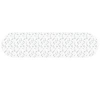 VINILIKO Design | Camino de Mesa de Vinilo Evergreen Redondeado 30x150 cm - Impermeable, Lavable, Antimanchas, Antideslizante