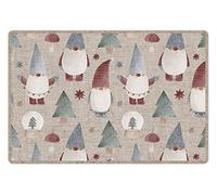 VINILIKO Design | Set de 4 Individuales de Mesa de Vinilo Gnomos 30x45 cm - Pack de 4, Salvamantel, Impermeable, Lavable, Antimanchas, Antideslizante