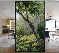 Vinilo 3D Ventanas de Privacidad Sin Pegamento Electrostatica Translucido Película,antideslumbramiento,para Cristales Anti UV Oficina Casa - Paisaje(90cmx200cm)