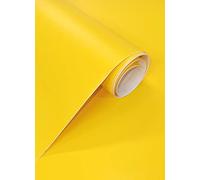 Vinilo Adhesivo Amarillo Mate de 60x300 cm Para Muebles Cocina Paredes Ventanas Manualidades Papel Adhesivo Decorativo (AMARILLO, 60x300 cm)