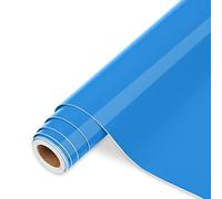 Vinilo Adhesivo Azul - 30,5 cm x 366 cm de Vinilo Permanente Azul Brillante para Silhouette Cameo, la mayoría de las máquinas de corte