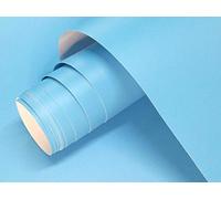Vinilo Adhesivo Azul Claro Mate 30x120 cm Para Muebles Cocina Paredes Ventanas Manualidades Papel Adhesivo Decorativo (30x120 cm, Azul Claro)