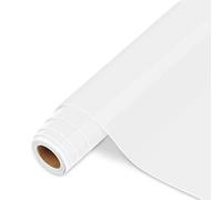 Vinilo Adhesivo Blanco - 30,5 cm x 366 cm de Vinilo Permanente Blanco Brillante para Silhouette Cameo, la mayoría de las máquinas de corte