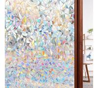 Vinilo Adhesivo Cristal 100 x 400 cm Efecto Esmerilado, Anti-UV, Privacidad Vinilo para Ventana Privacidad para Mampara de Ducha Baño, Luna Creciente