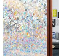 Vinilo Adhesivo Cristal 100 x 400 cm Película Decorativa Opaca Autoadhesiva Lámina Privacidad Ventana para Dormitorio Sala Comedor, Luna Creciente