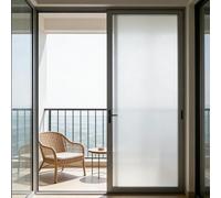 Vinilo Adhesivo Cristal 110 x 700 cm, No Adhesiva, Esmerilado, Electrostática Protección contra, Vinilo de Ventana Esmerilada, para Dormitorio Oficinas, Blanco Mate