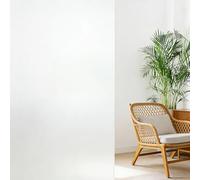 Vinilo Adhesivo Cristal 35 x 105 cm, Opaco, Privacidad, Estático Anti UV, Autoadhesivo Decorativo Mate, Translúcido Lamina Privacidad, para Cristal Bano Cocina, Blanco Mate
