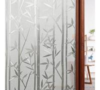 Vinilo Adhesivo Cristal 70 x 200 cm Efecto Esmerilado, Anti-UV, Privacidad Vinilo para Ventana Privacidad para Mampara de Ducha Baño, Bambú