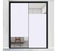 Vinilo Adhesivo Cristal 70 x 500 cm Autoadhesivo Opaco Translúcido Privacidad Decorativo Vinilos para Cristales Vinilo Adhesivo Cristal para Dormitorio Sala Comedor, Blanco Mate